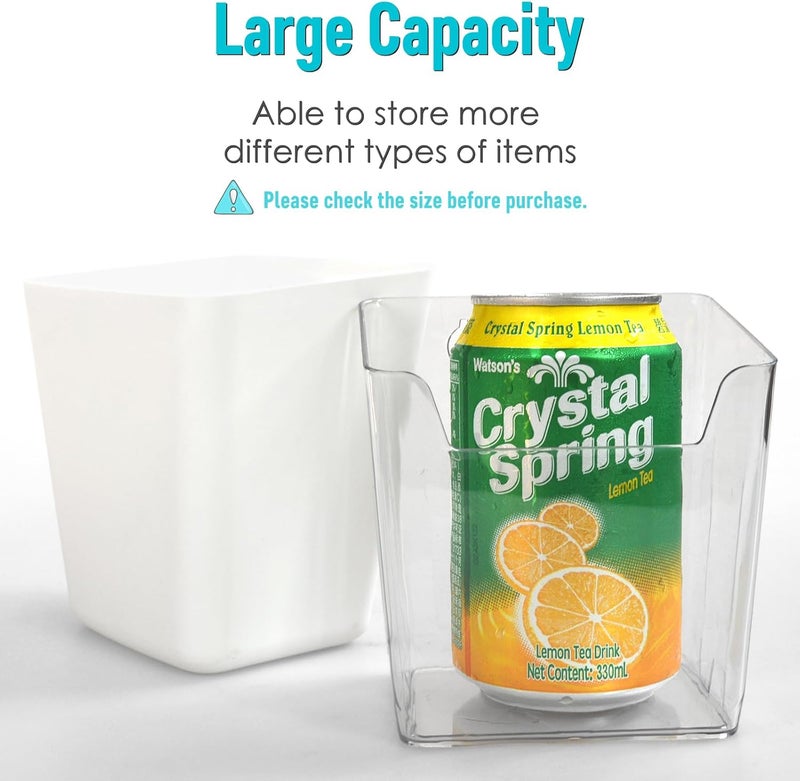 G.CORE Large Pegboard Cups Peg Board Storage Bin 6 Pack with Hooks, Square Box Shape Pegboard Cup Holder Accessories for Garage Workbench/Craft Room/Office/Playroom/Home Kitchen Organization (Black) - Image 5